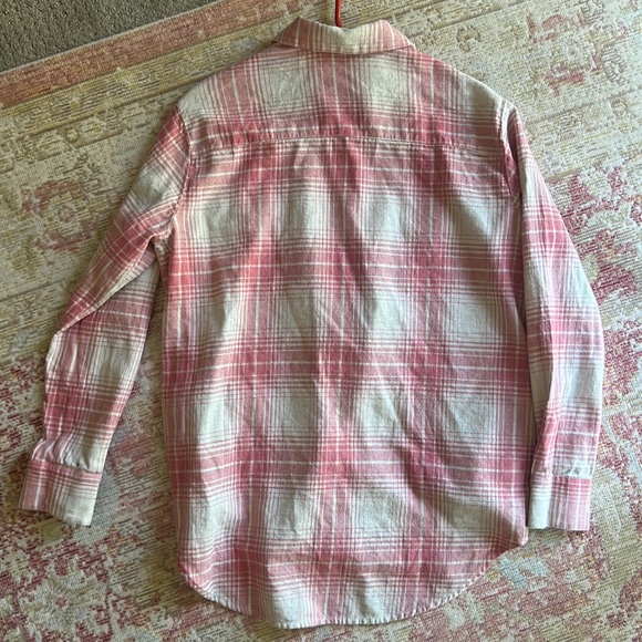 Madewell Pink Flannel - Picture 6 of 9